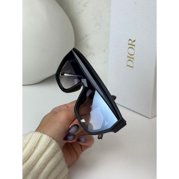 NEW Dior DiorClub M7U Shield Mask Sunglasses Black Mirror main image 6